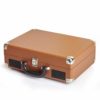 CLAW Stag Portable Vinyl Record Player Turntable with Built-in Stereo Speakers (Brown) - Image 5