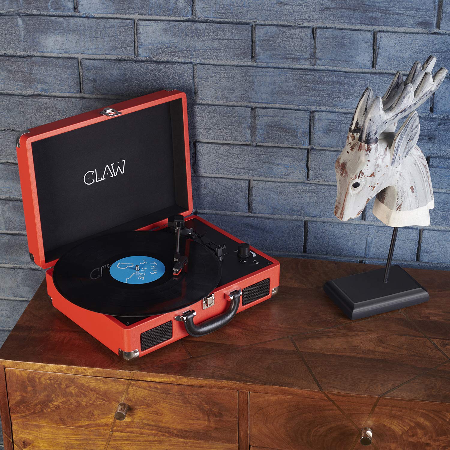 Portable Suitcase Record Player | Vintage Vinyl Record Player