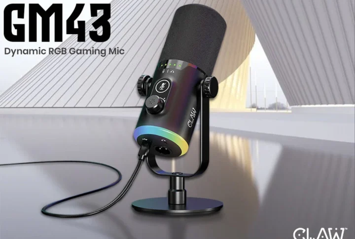 CLAW GM43 dynamic RGB gaming mic with touch mute launched