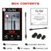 CLAW G13 Triple Driver Gaming Earphones with Boom Mic - Red - Image 7