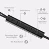CLAW G13 Triple Driver Gaming Earphones with Boom Mic - Black - Image 5