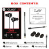 CLAW G13 Triple Driver Gaming Earphones with Boom Mic - Black - Image 7