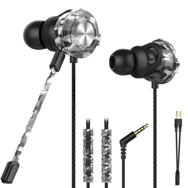 CLAW G9X Camo Grey Gaming Earphones