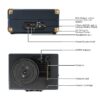 CLAW Stag Portable Vinyl Record Player Turntable with Built-in Stereo Speakers (Dark Blue) - Image 3