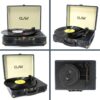 CLAW Stag Portable Vinyl Record Player Turntable with Built-in Stereo Speakers (Dark Blue) - Image 6