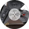 CLAW Stag Portable Vinyl Record Player Turntable with Built-in Stereo Speakers (Brown Wood) - Image 3