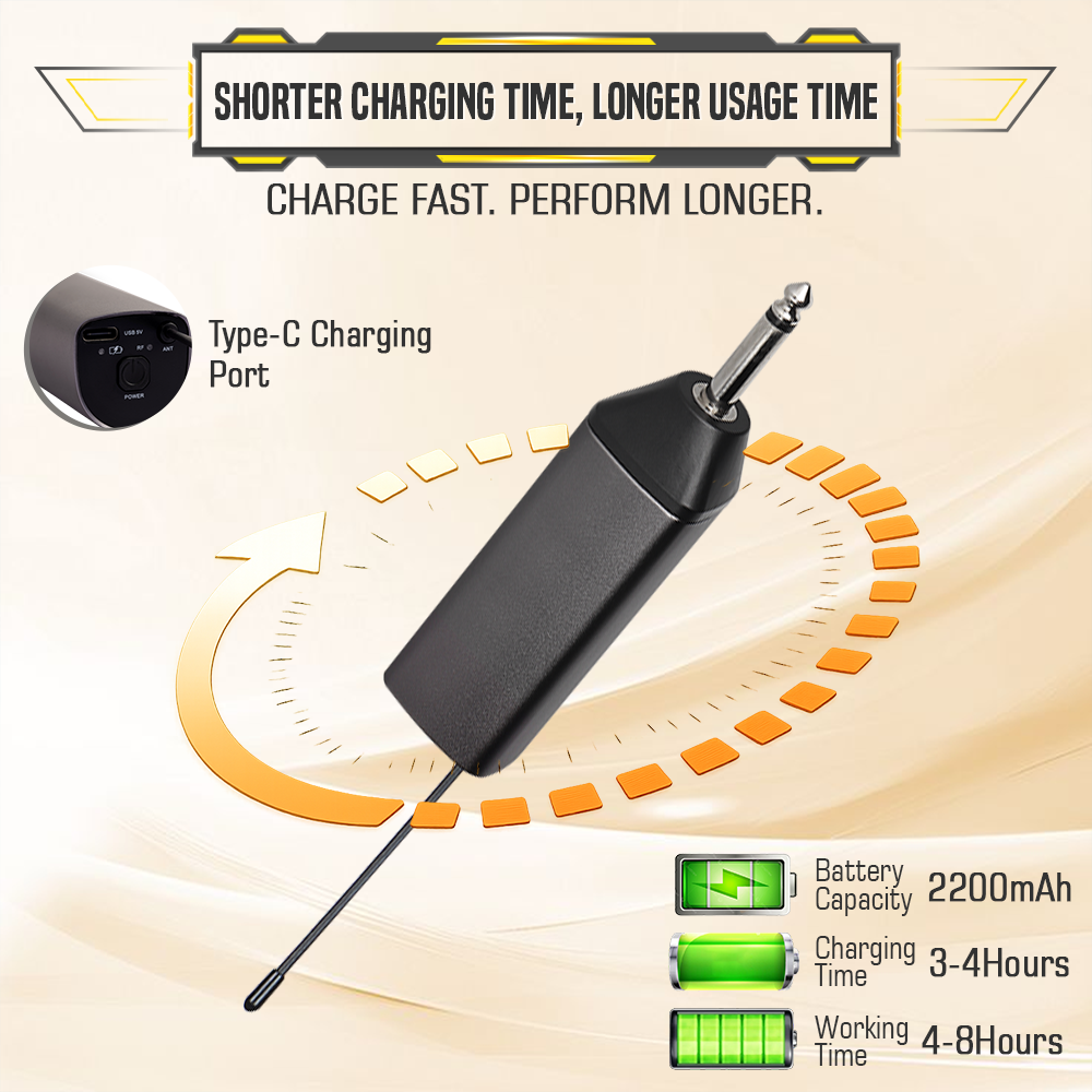 SHORTER CHARGING TIME, LONGER USAGE TIME SHORTER CHARGING TIME, LONGER USAGE TIME
